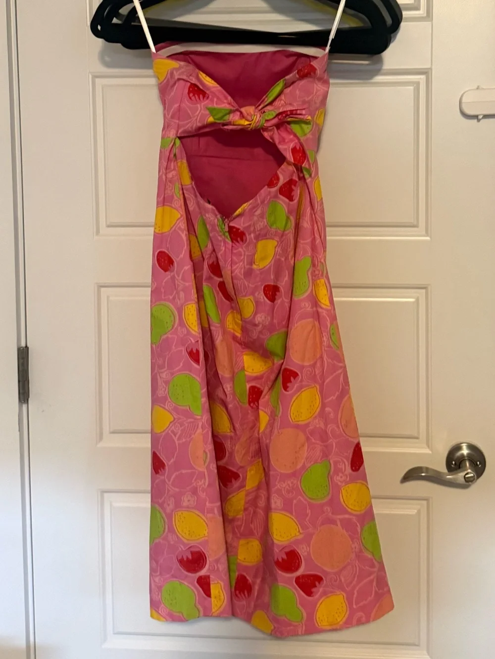 Lilly Pulitzer Pink Strapless Citrus-Print Dress - Picture 2 of 3